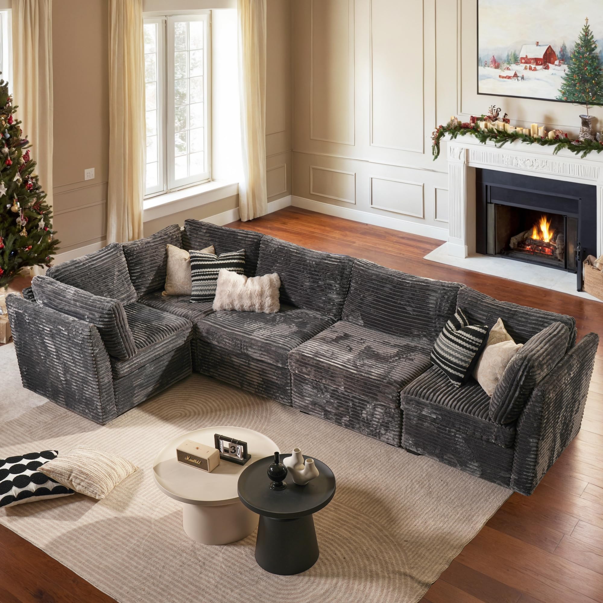 Modular Sectional Sofa Couch with Chaise - Main Image