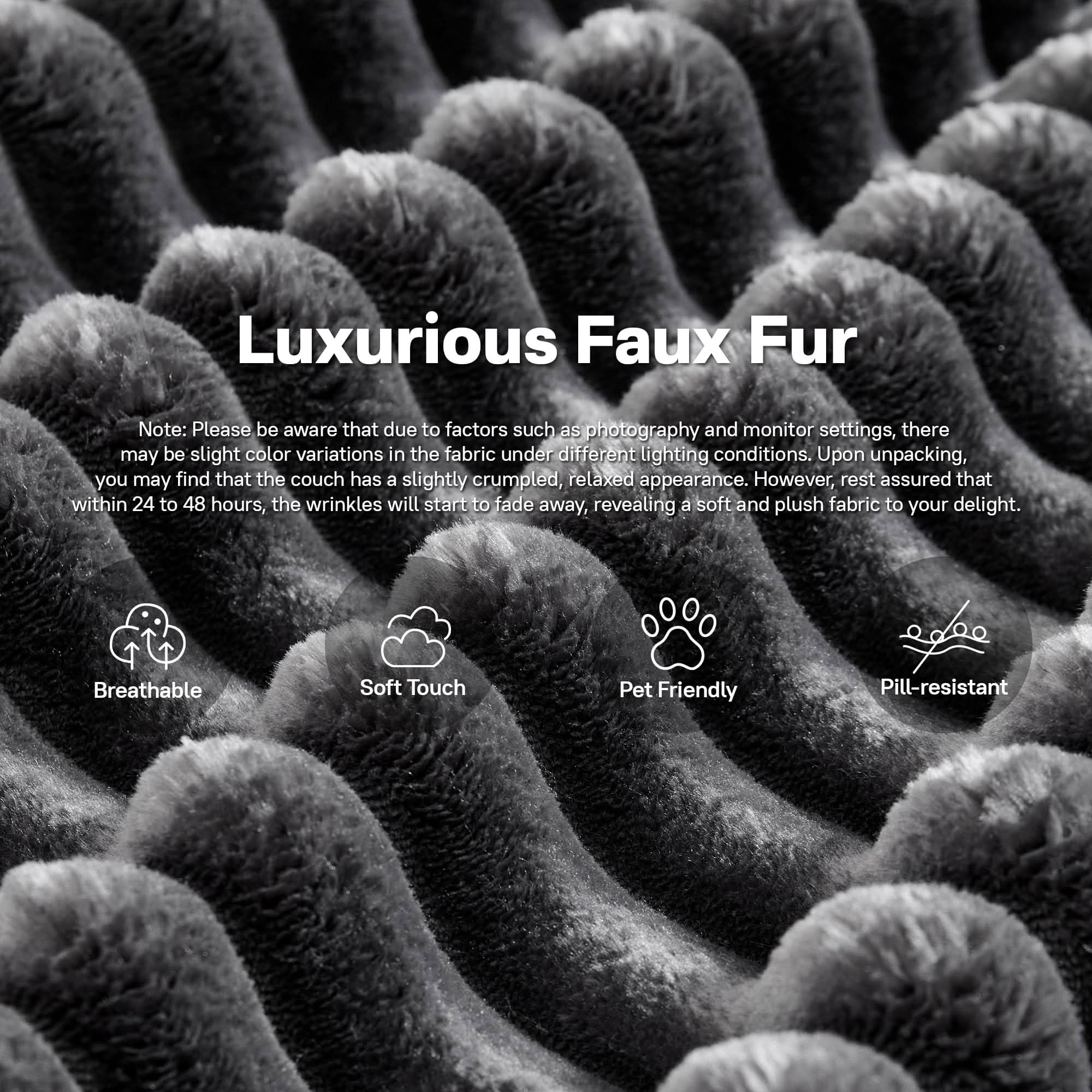 OVIOS Modular Sectional Sofa Couch with Oversized Chaise