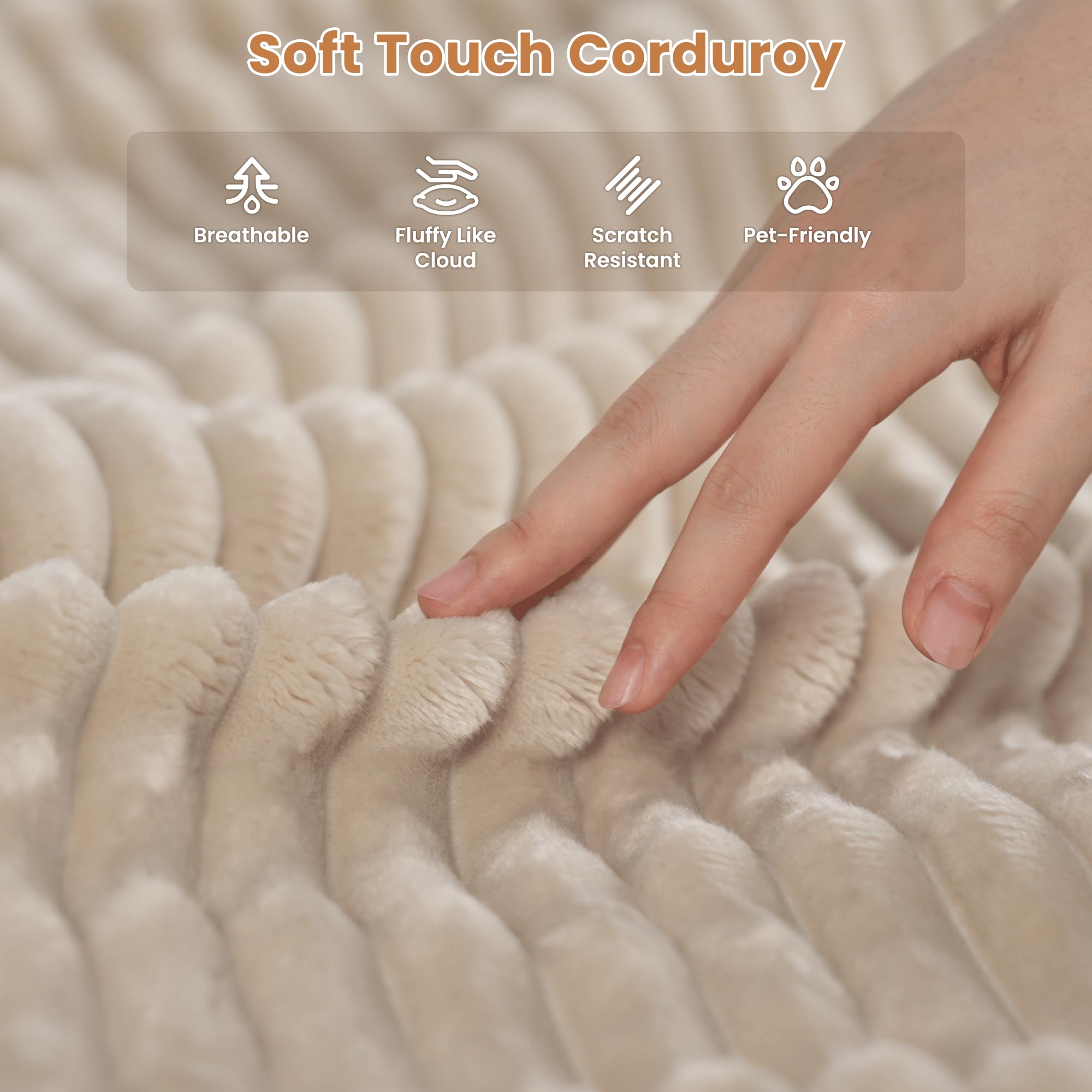 OVIOS Modular Sectional Sofa Couch with Oversized Chaise