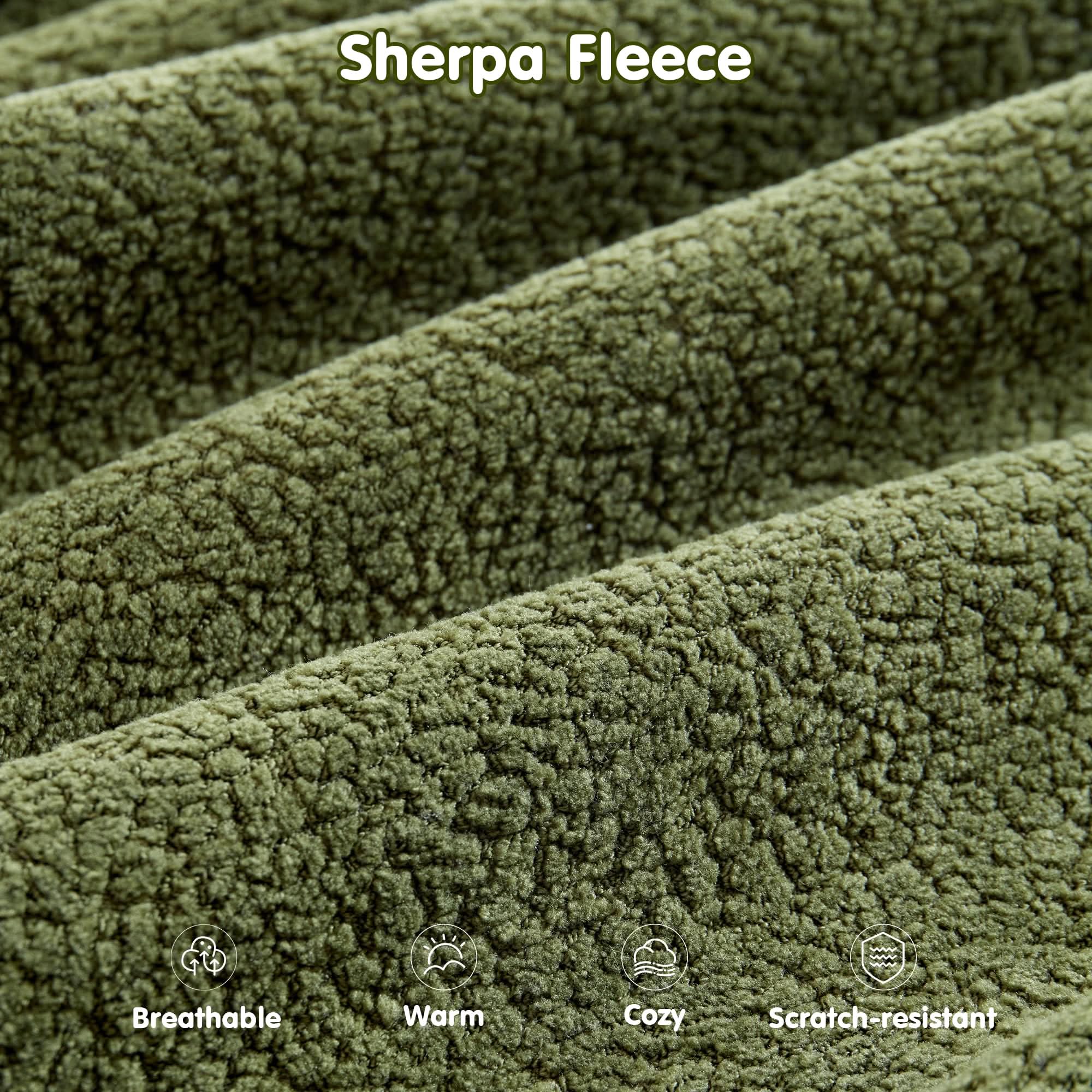 OVIOS 104" L-Shape Modular Couch with Chaise,Cloud Velvet Fabric,No Assembly Required