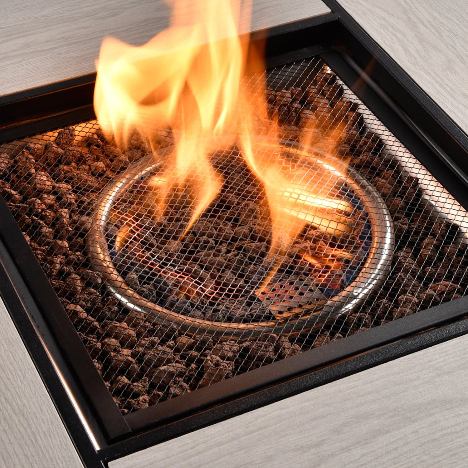 Ovios Patio 8-Piece Conversation Set with 30'' Propane Fire Pit Table Kenard