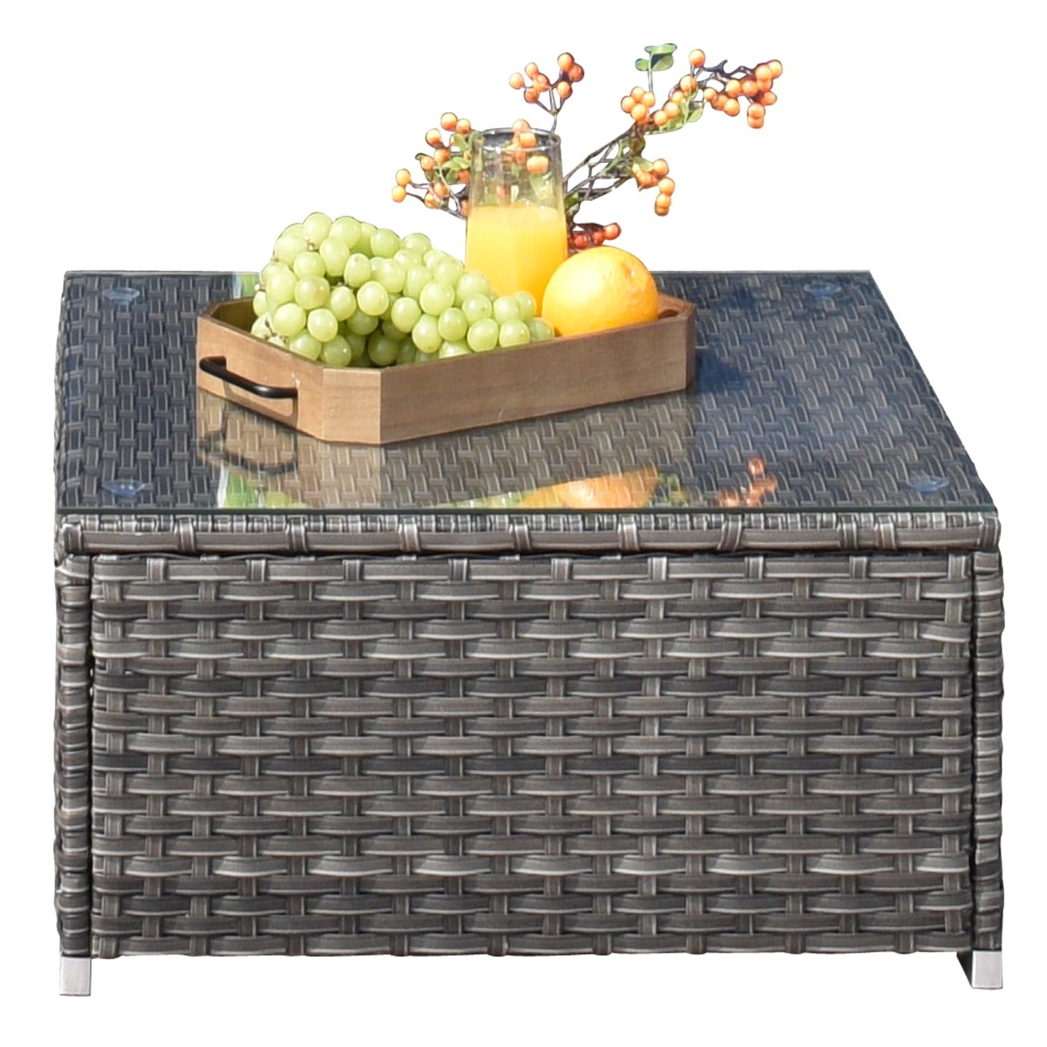 OVIOS Outdoor Sectional Furniture 9-Piece with Cushions and Table