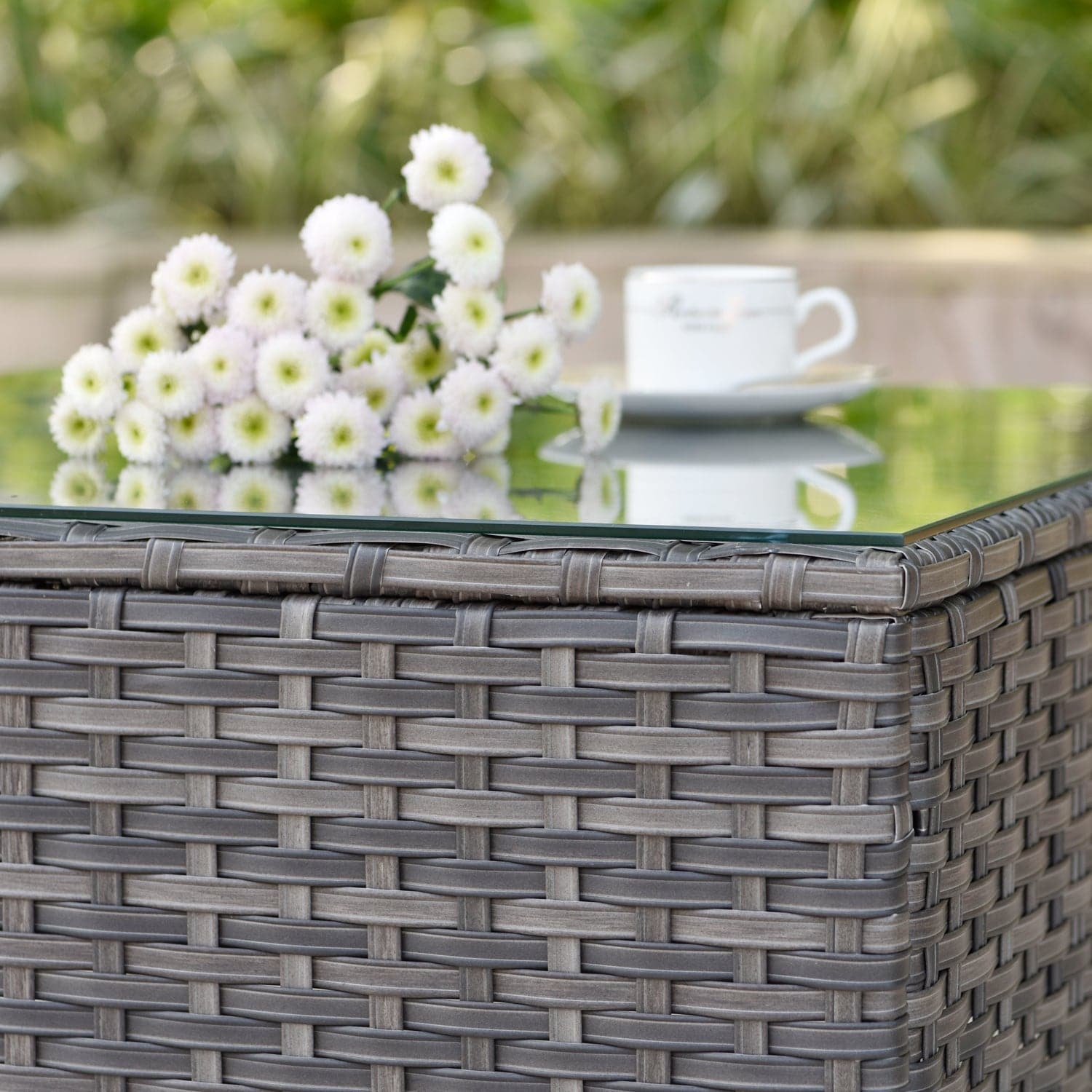 OVIOS Outdoor Sectional Furniture 9-Piece with Cushions and Table