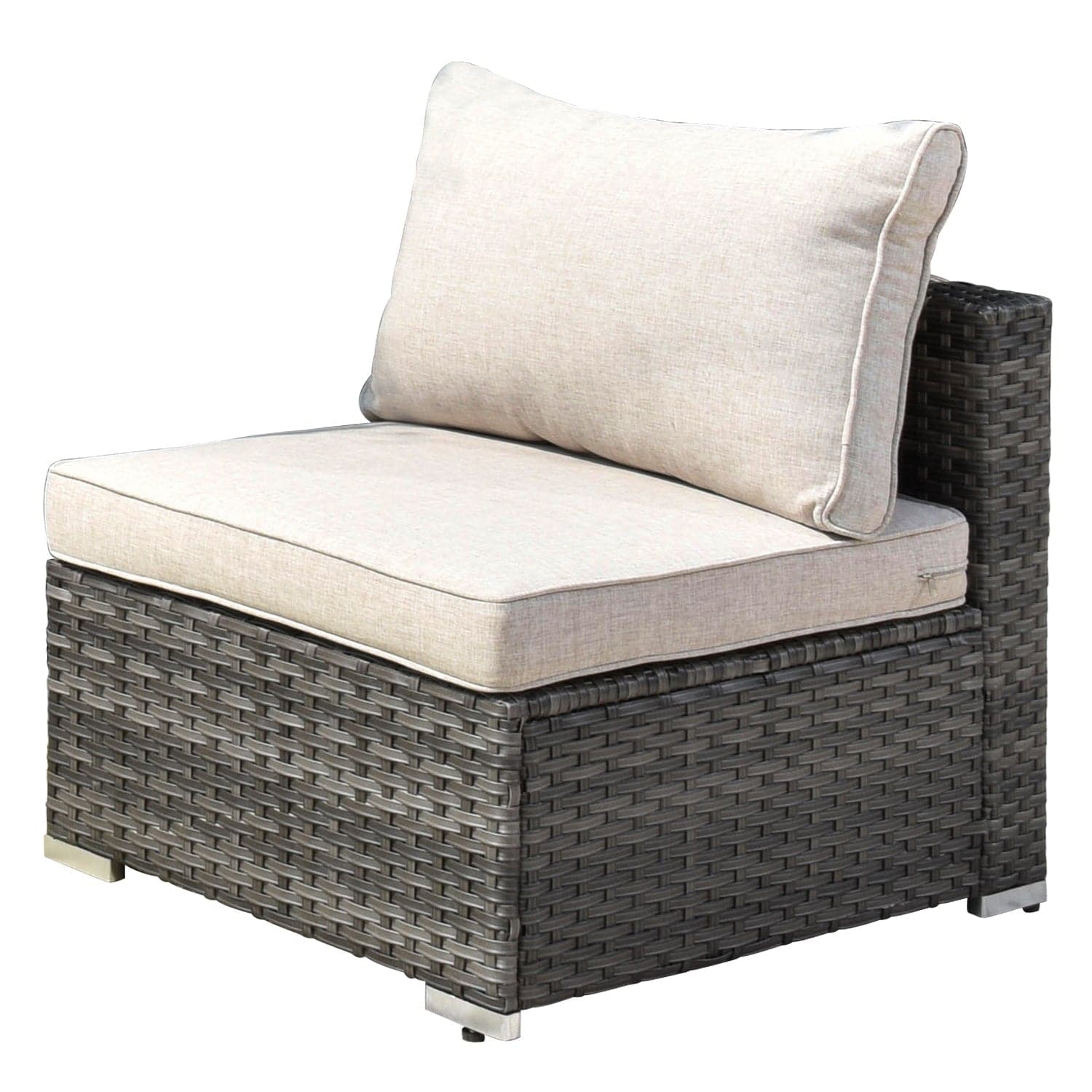 OVIOS Outdoor Sectional Furniture 9-Piece with Cushions and Table