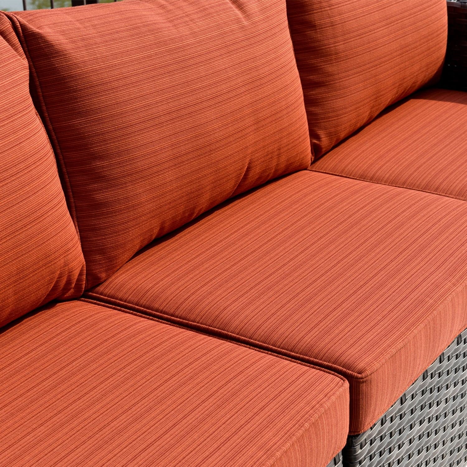 OVIOS Outdoor Sectional Furniture 9-Piece with Cushions and Table