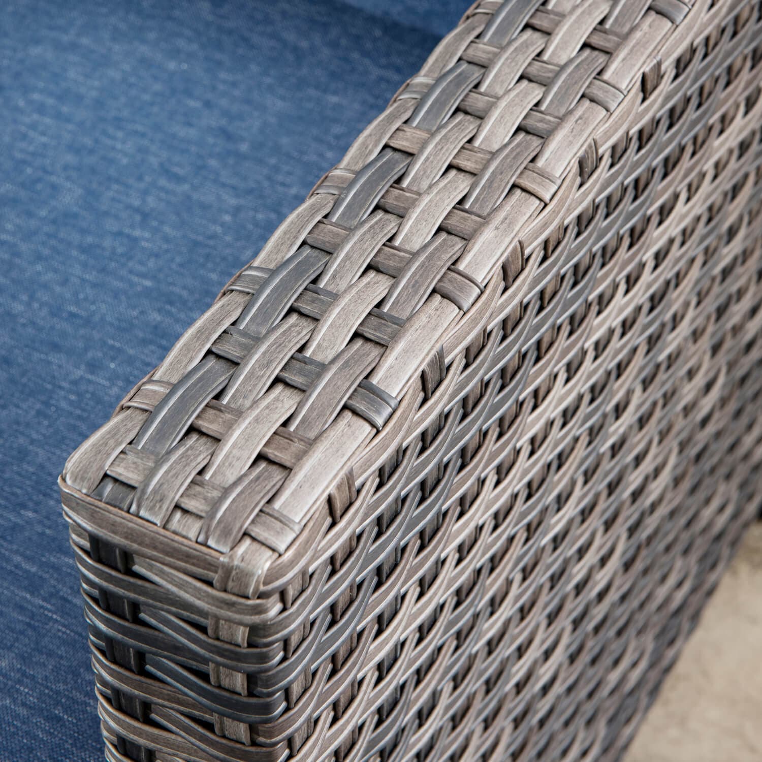 OVIOS Patio Vultros 8-Piece Conversation Set with 30'' Propane Fire Pit Table