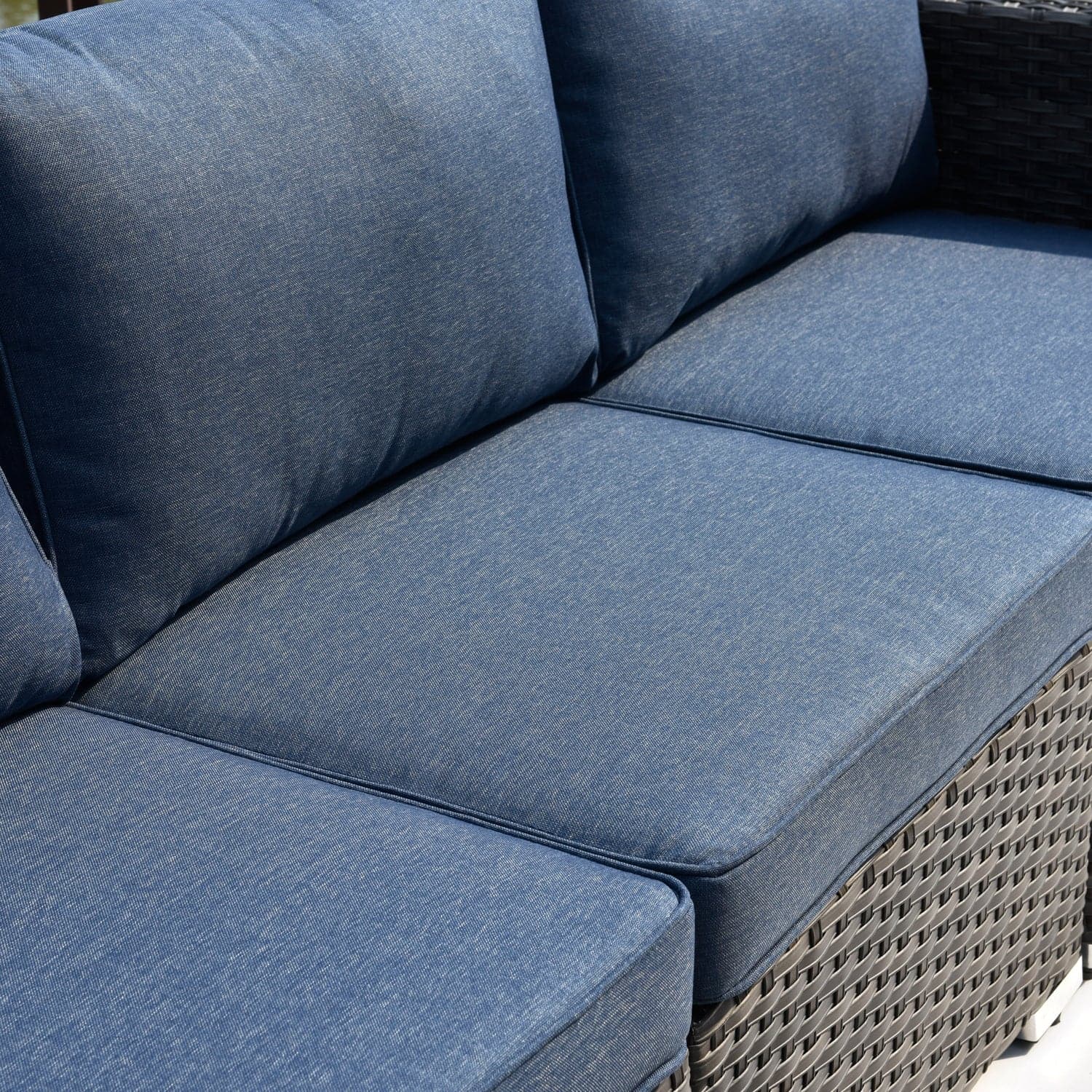 OVIOS Outdoor Sectional Furniture 9-Piece with Cushions and Table