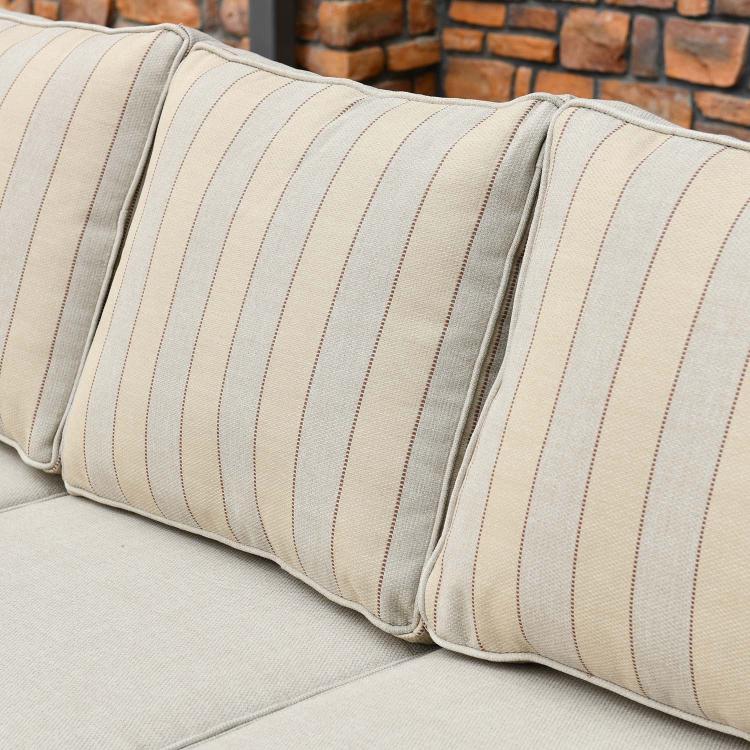Ovios Patio Conversation Set 5 Piece with 2 Ottoman and 5'' Cushion, Olefin Fabric