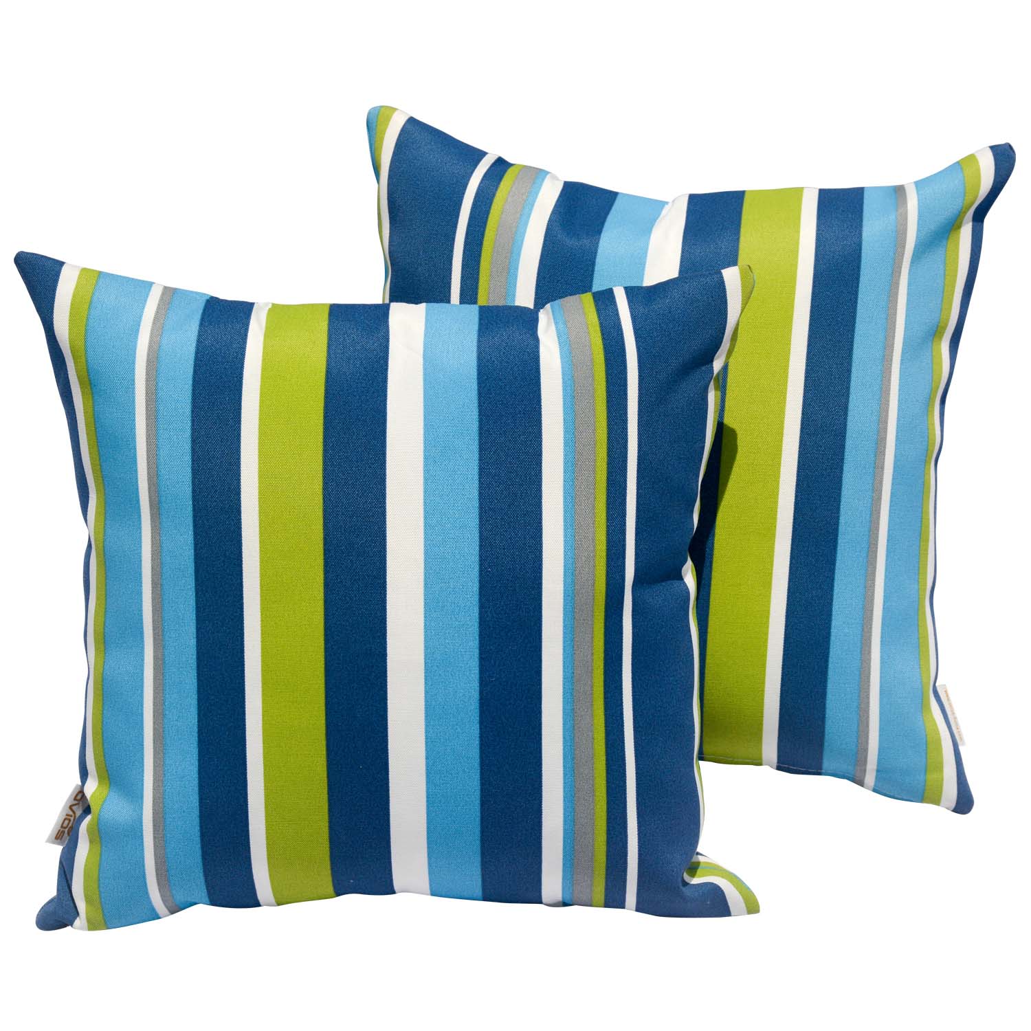 OVIOS 17'' x 17'' Waterproof Square Throw Pillow Cover & Insert (Set of 2)