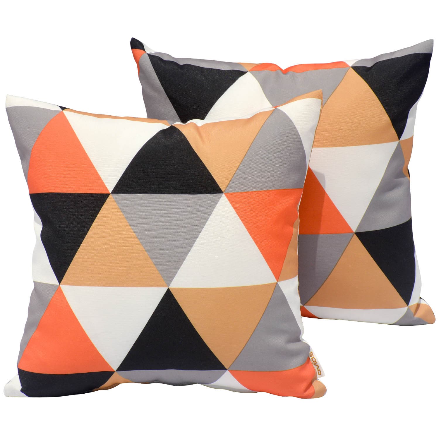OVIOS 17'' x 17'' Waterproof Square Throw Pillow Cover & Insert (Set of 2)