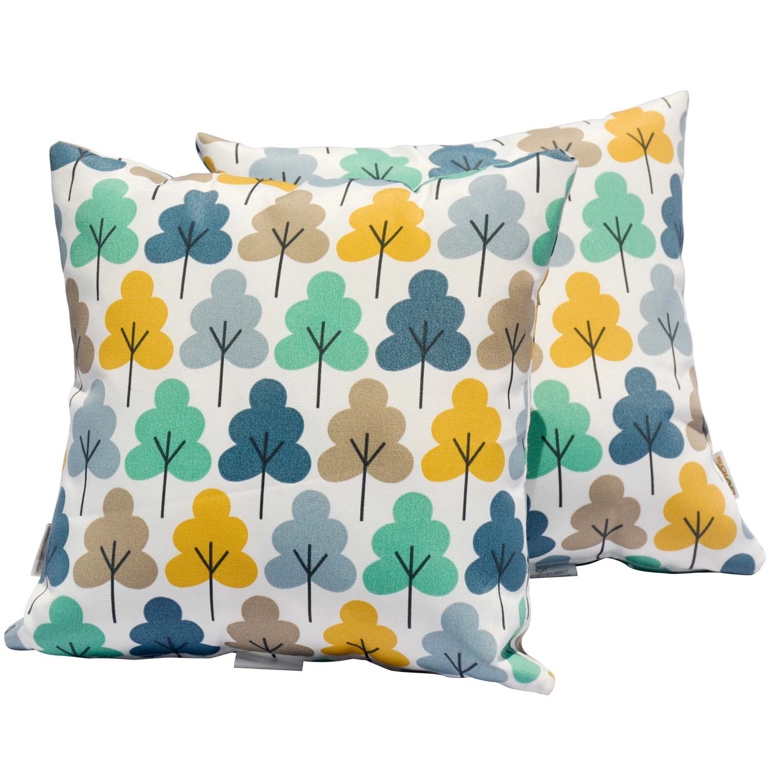 OVIOS 17'' x 17'' Waterproof Square Throw Pillow Cover & Insert (Set of 2)