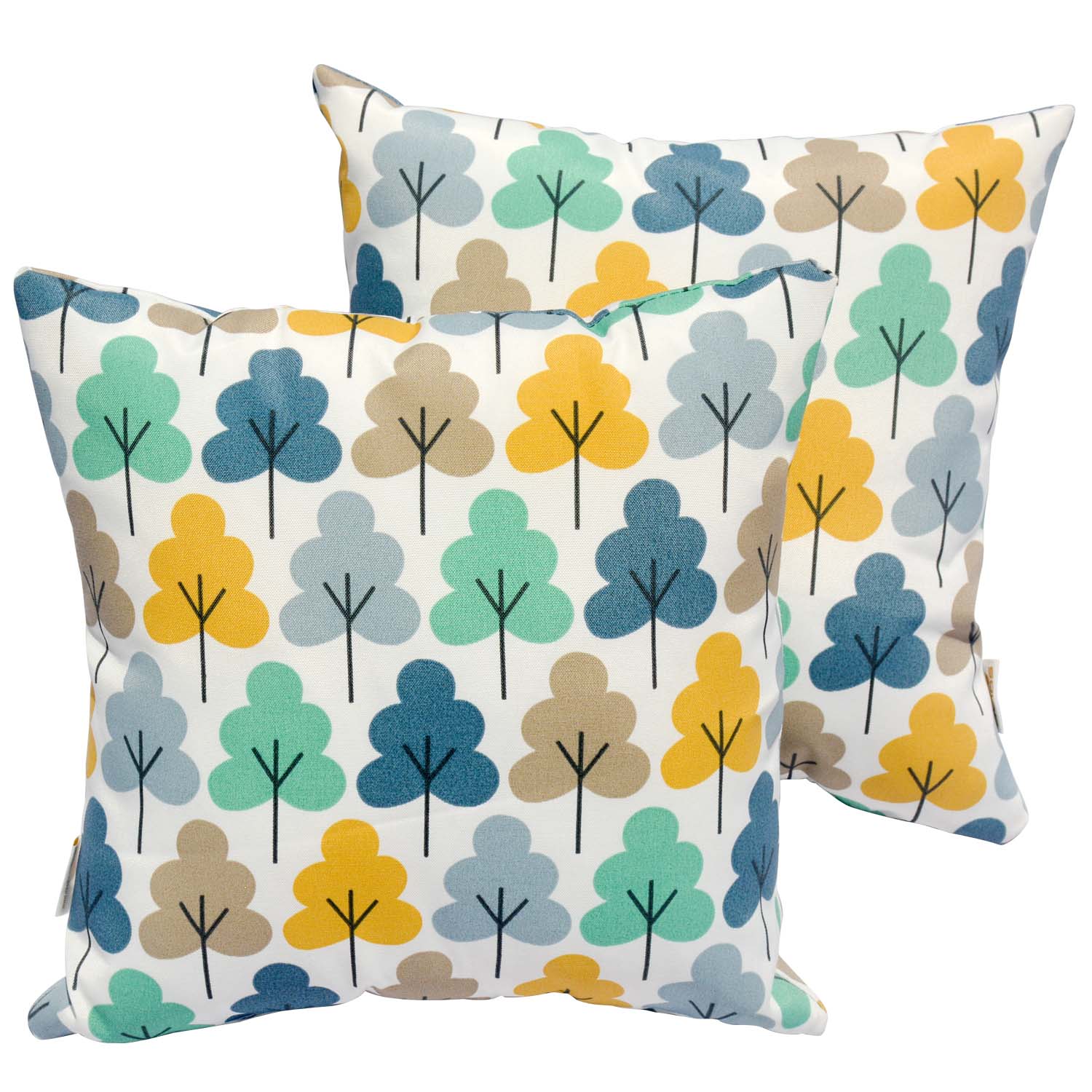 OVIOS 17'' x 17'' Waterproof Square Throw Pillow Cover & Insert (Set of 2)