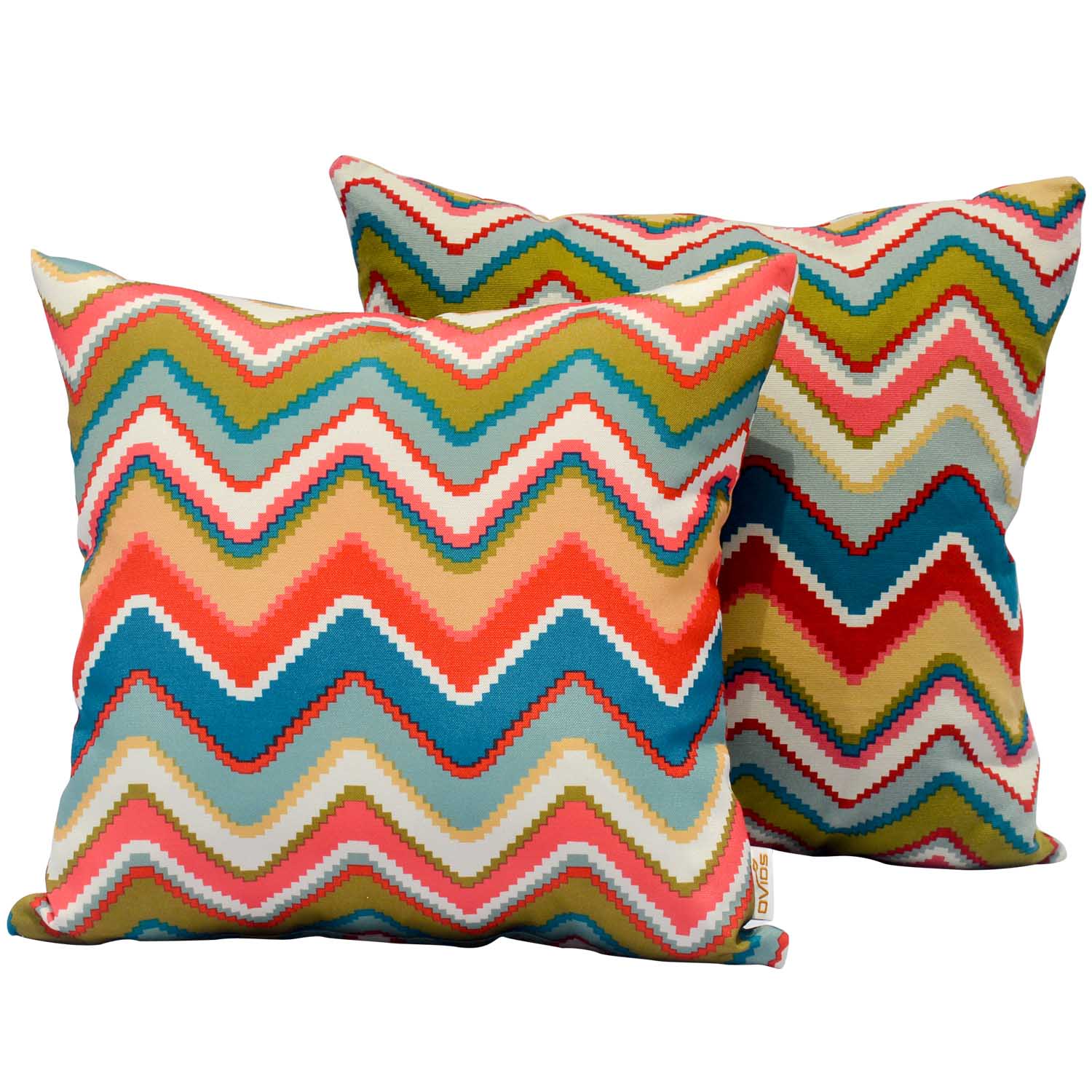OVIOS 17'' x 17'' Waterproof Square Throw Pillow Cover & Insert (Set of 2)