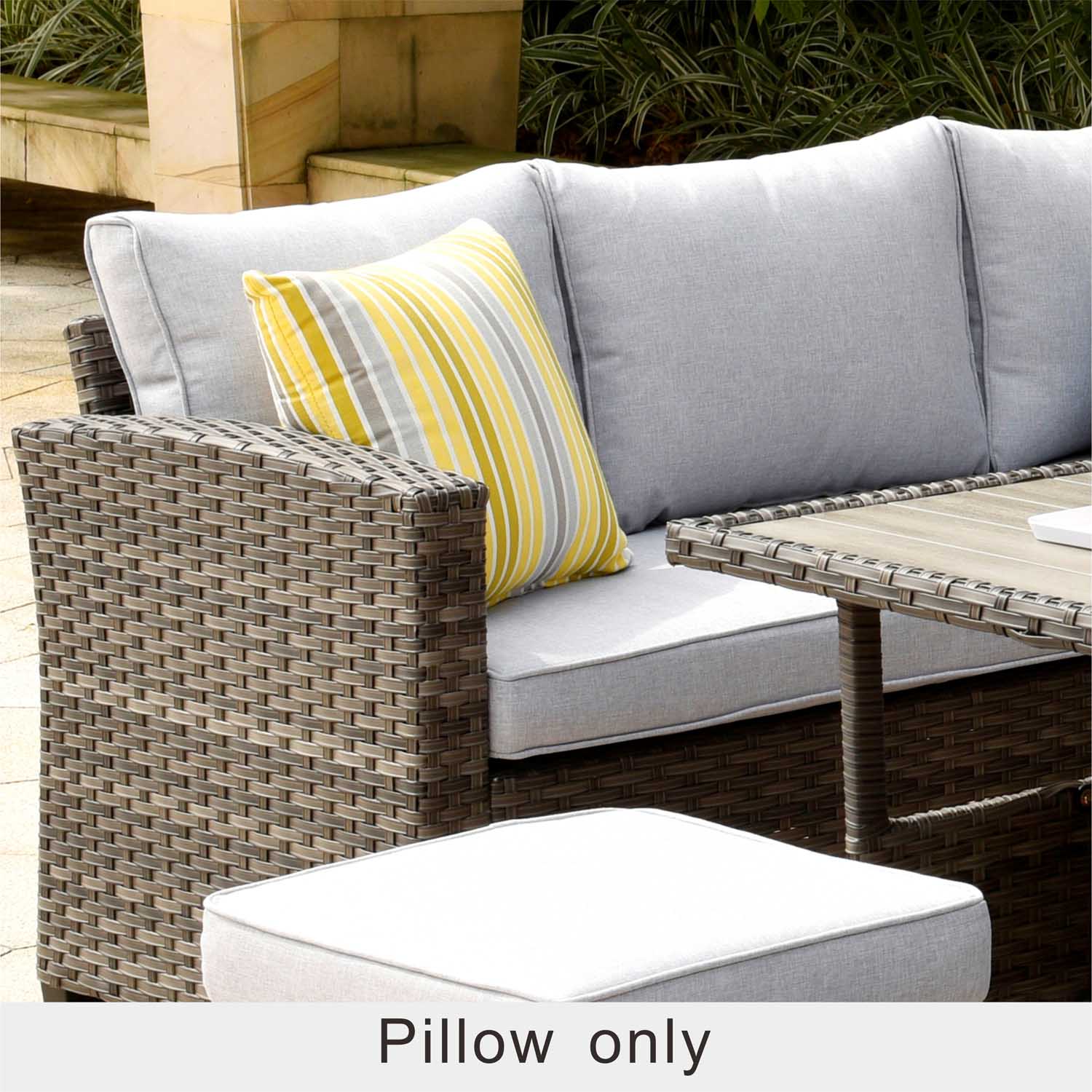 OVIOS 17'' x 17'' Waterproof Square Throw Pillow Cover & Insert (Set of 2)