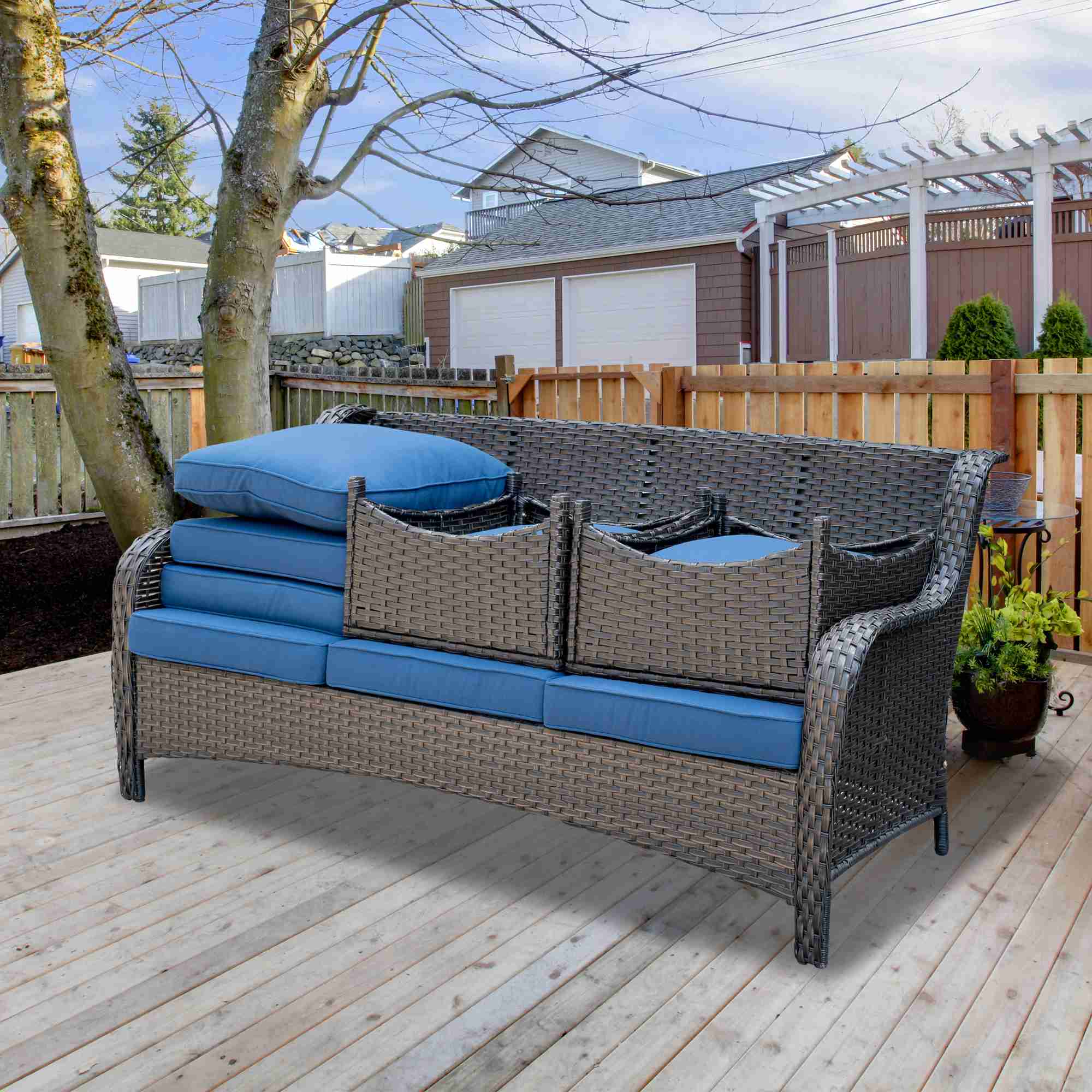 OVIOS Outdoor Sofa Cover Waterproof for Kenard Series (Refer to the Dimension in Description)