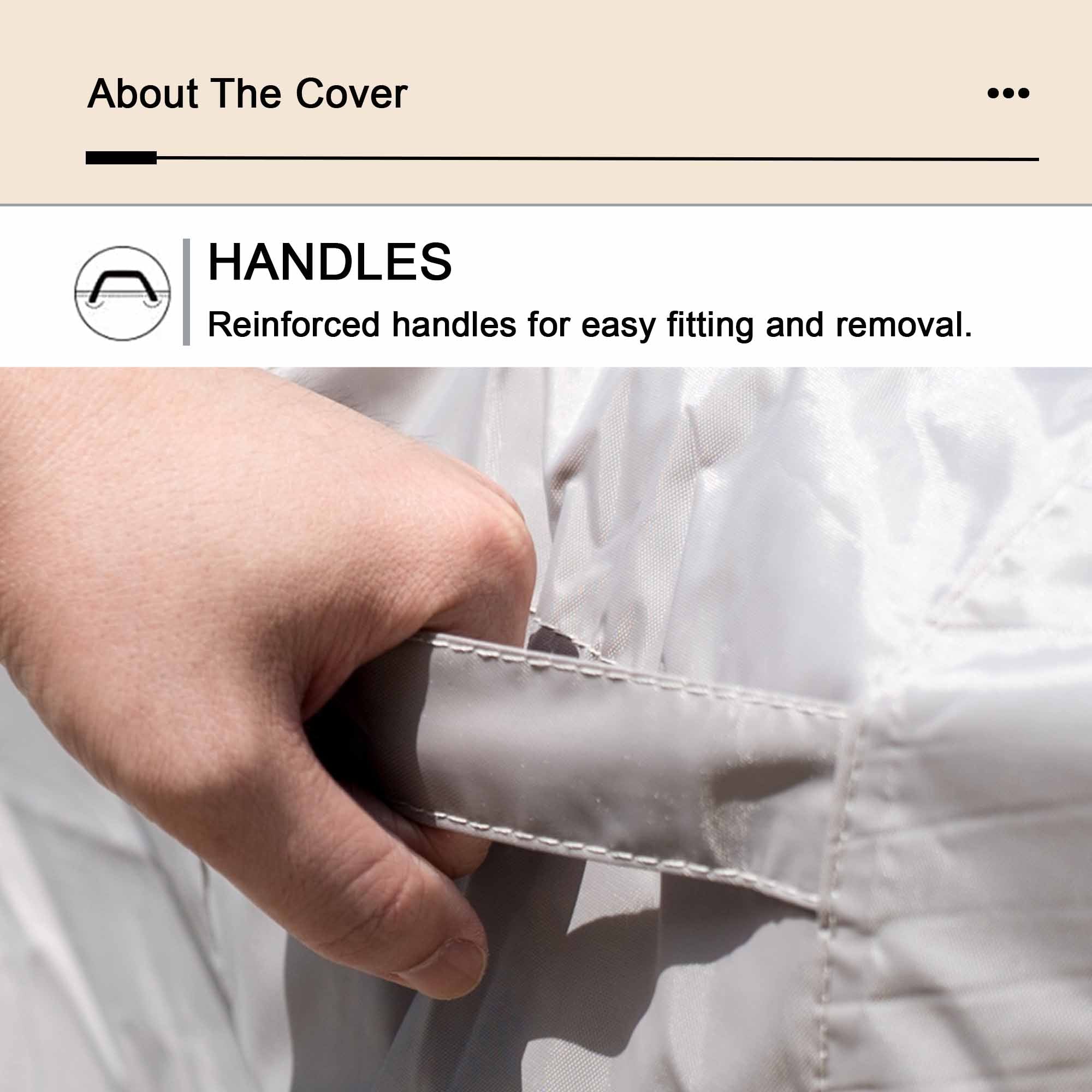 OVIOS Outdoor Sofa Cover Waterproof for GRS/DAR Series (Refer to the Dimension in Description)