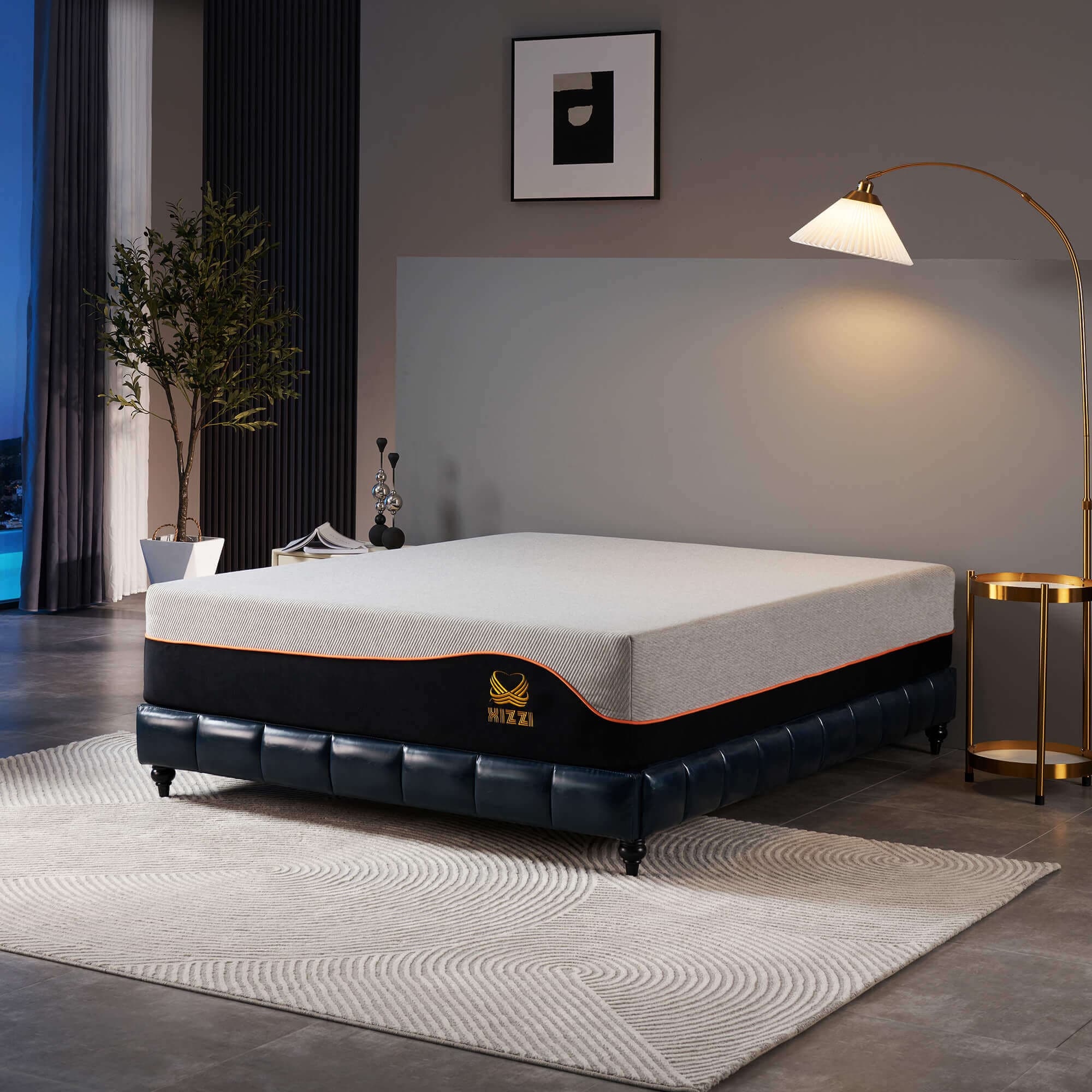 Xizzi 12" Medium Hybrid Mattress Cotton cover Cooling Gel Memory Foam