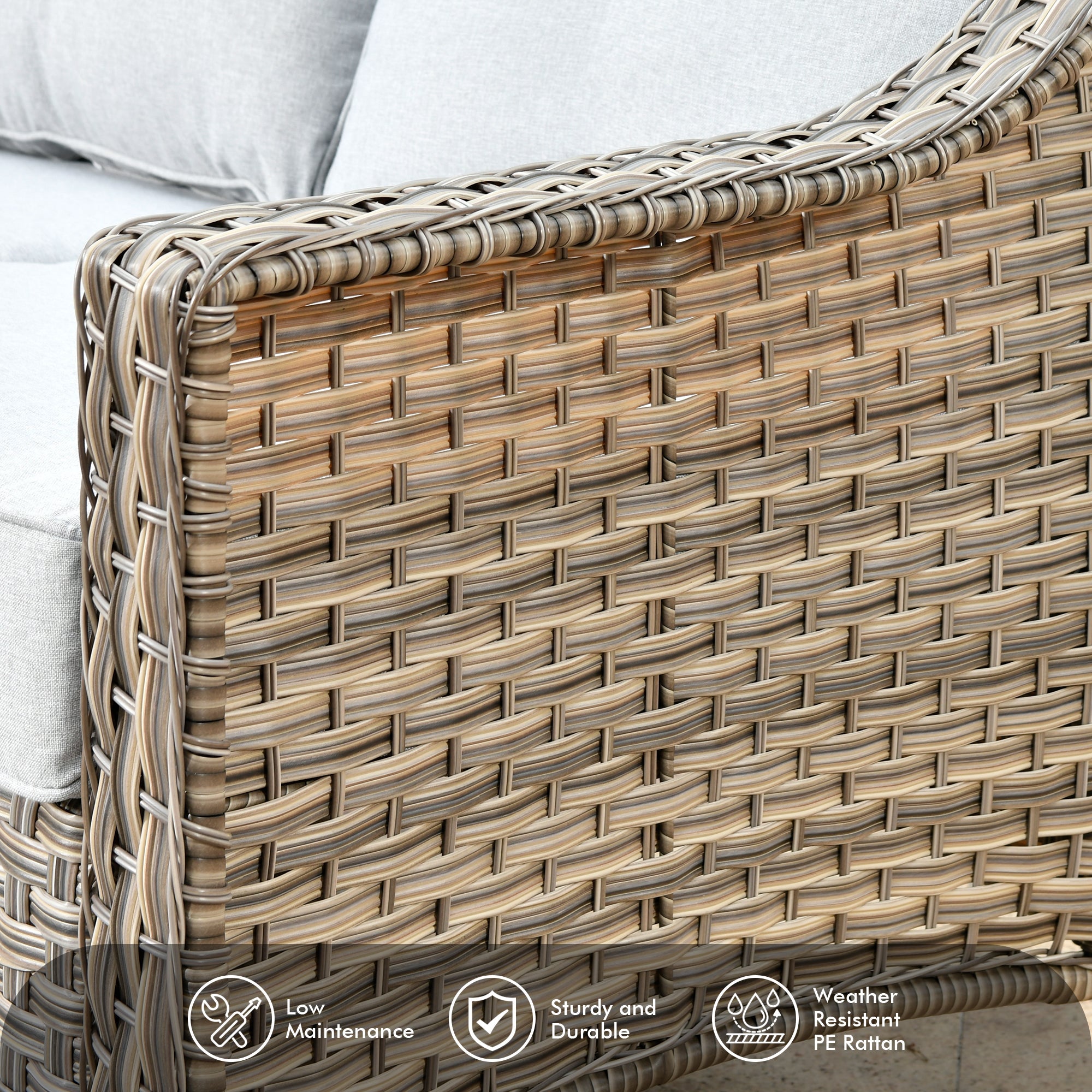 Ovios Conversation Set 5-Piece, PAD Series,Included Swivel Chair