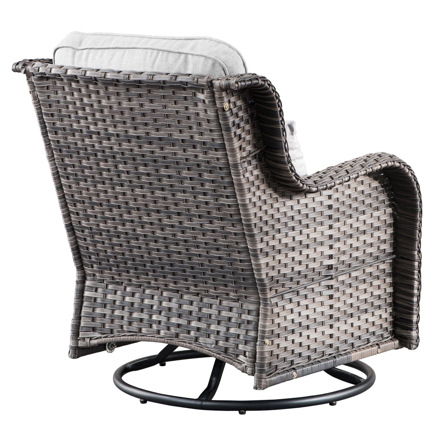 Ovios Patio Furniture Set 6-Piece with Rocking Chairs and Table Kenard