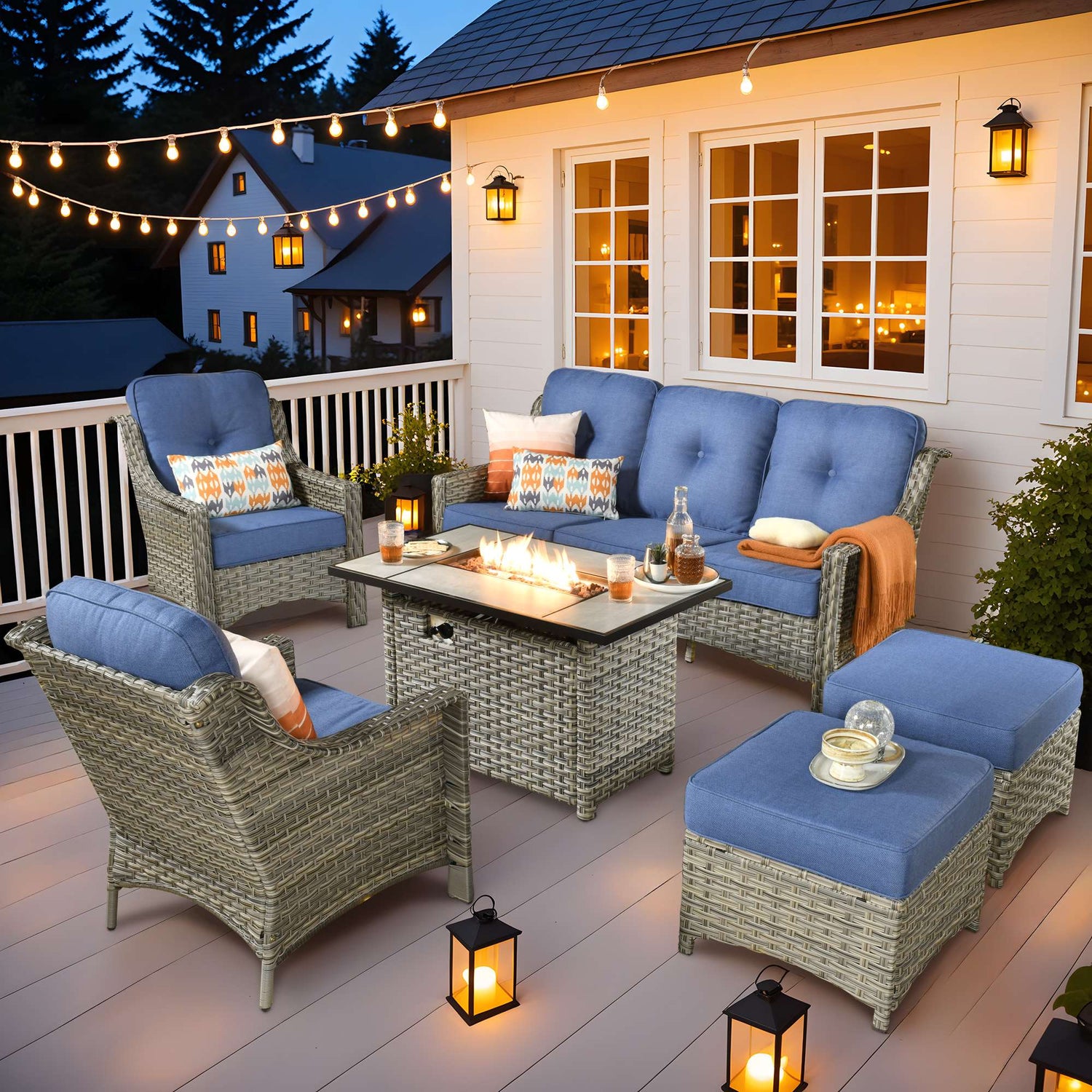How to Perfectly Size and Pair a Fire Pit Table with Your Outdoor Sectional
