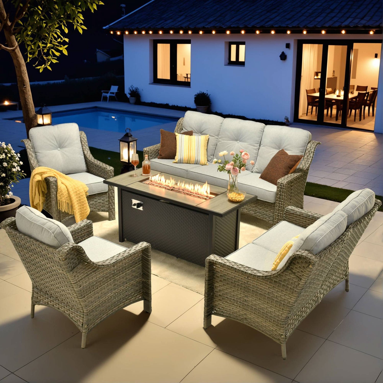 How to Build a Complete Outdoor Room with Modular Furniture and Fire Pits