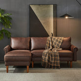 #Color_Suede Fabric Dark Brown