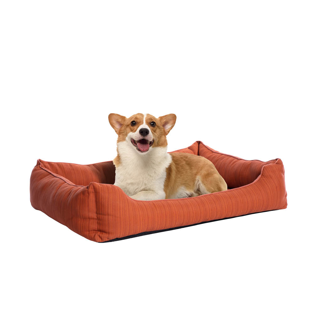 Ovios Orthopedic Supportive 3-Size Dog Bed with Olefin Fabric and Non-slip Bottom, Dog-Friendly