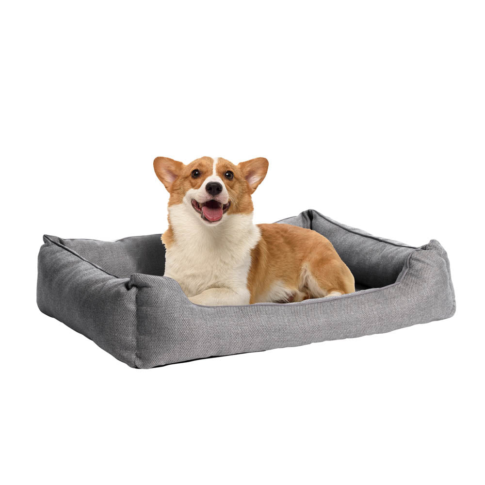 Ovios Orthopedic Supportive 3-Size Dog Bed with Olefin Fabric and Non-slip Bottom, Dog-Friendly