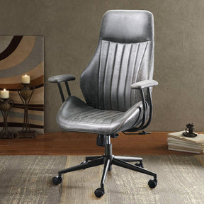 Ovios Office Chair Ergonomic High Back Suede Fabric for Executive or Home Office-Dark Grey