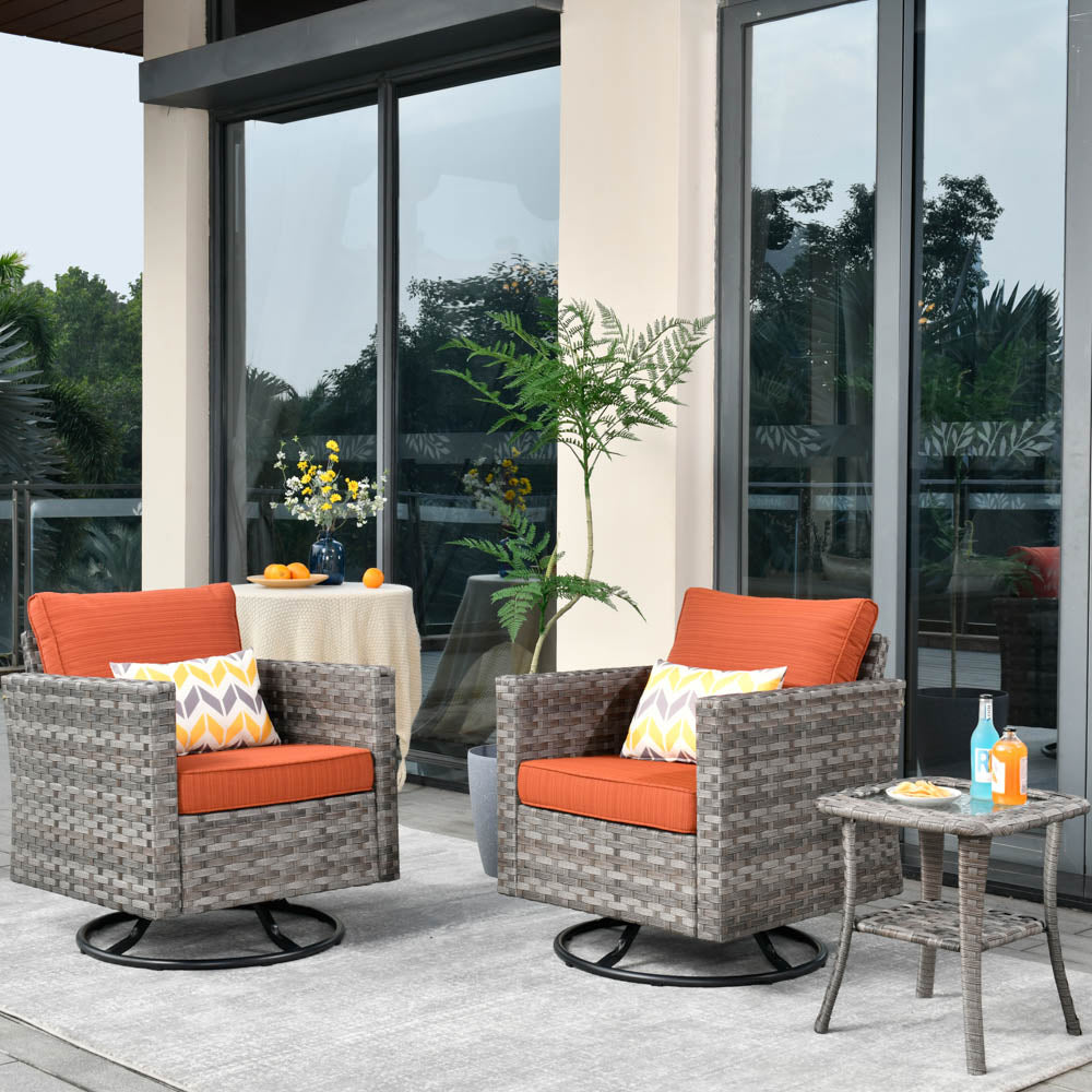#color_Orange|#combination_2Pcs Swivel Chair & Table