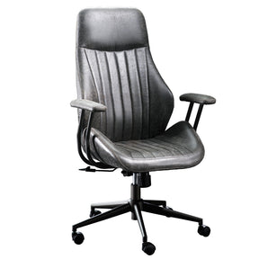 Ovios Office Chair Ergonomic High Back Suede Fabric for Executive or Home Office-Dark Grey