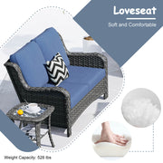 #color_Grey Wicker Denim Blue Cushion