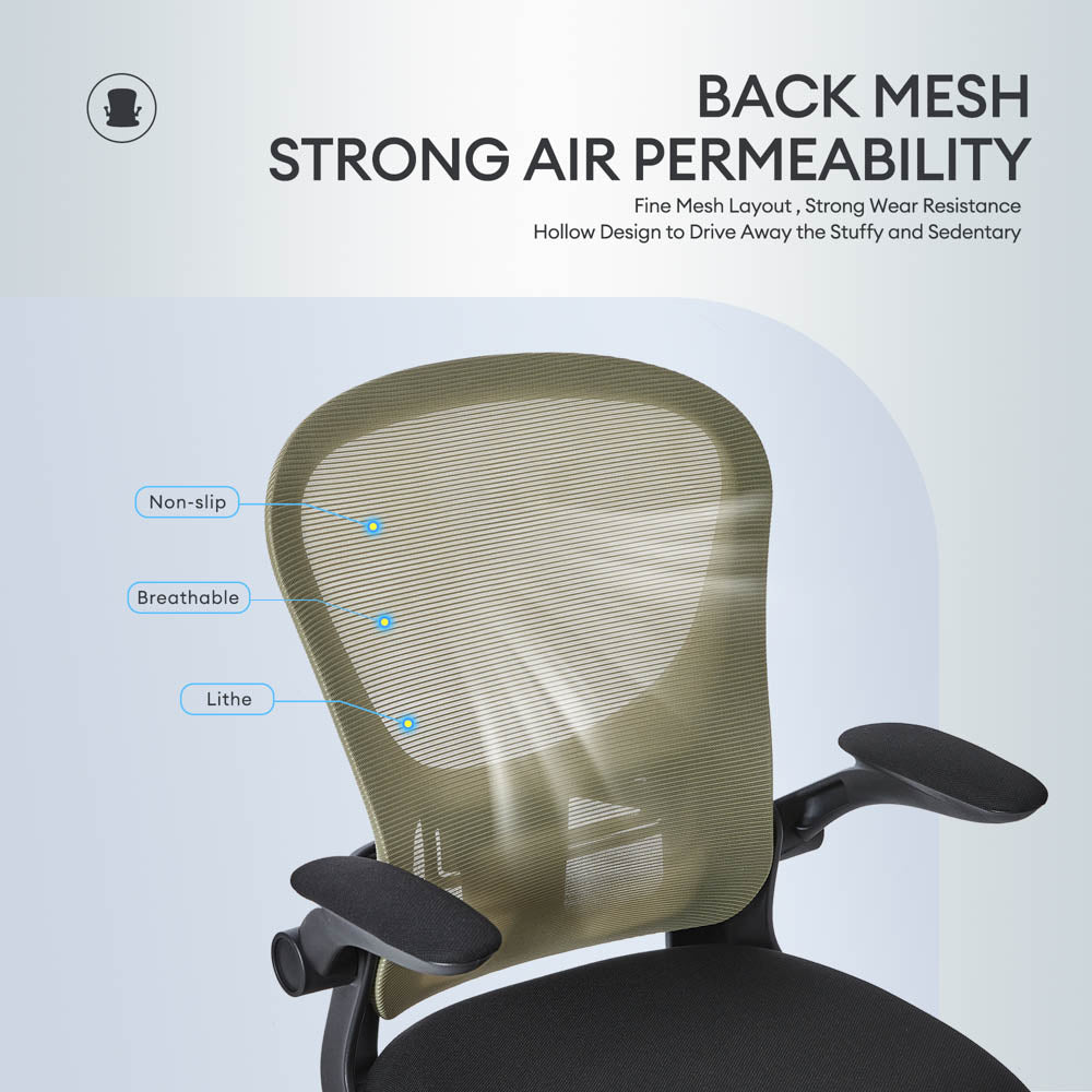 Ovios Ergonomic Adjustable Mesh Office Chair, Lumbar Support, 4 Colors