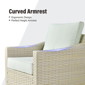 Ovios Athena Series Outdoor Patio Furniture Set 8-Piece with Cushions All Weather Wicker