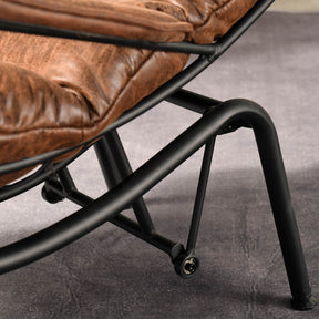 Ovios Living Room Rocking Chair with Ottoman, Suede Fabric