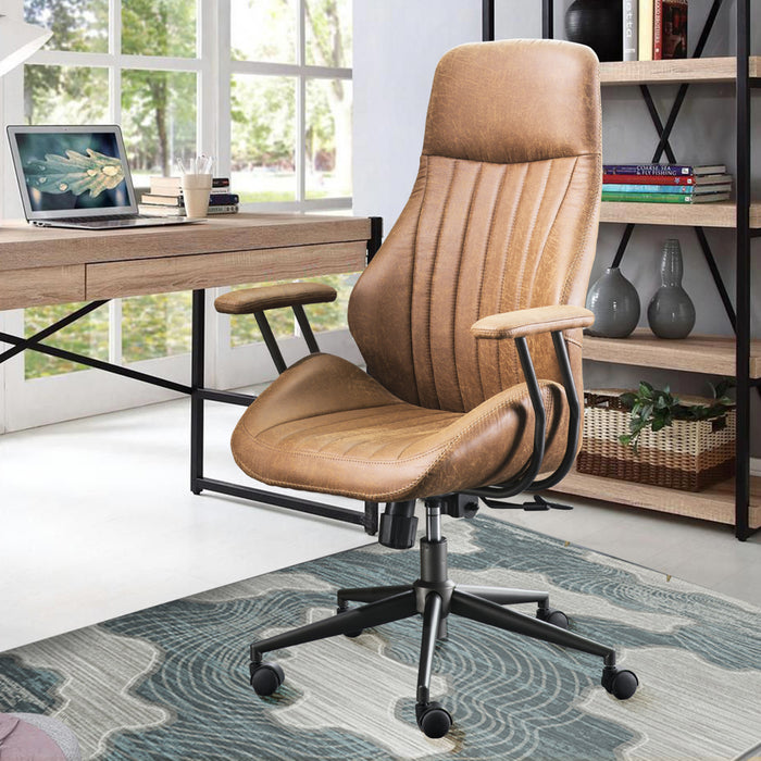 Ovios Office Chair Ergonomic High Back Suede Fabric for Executive or H