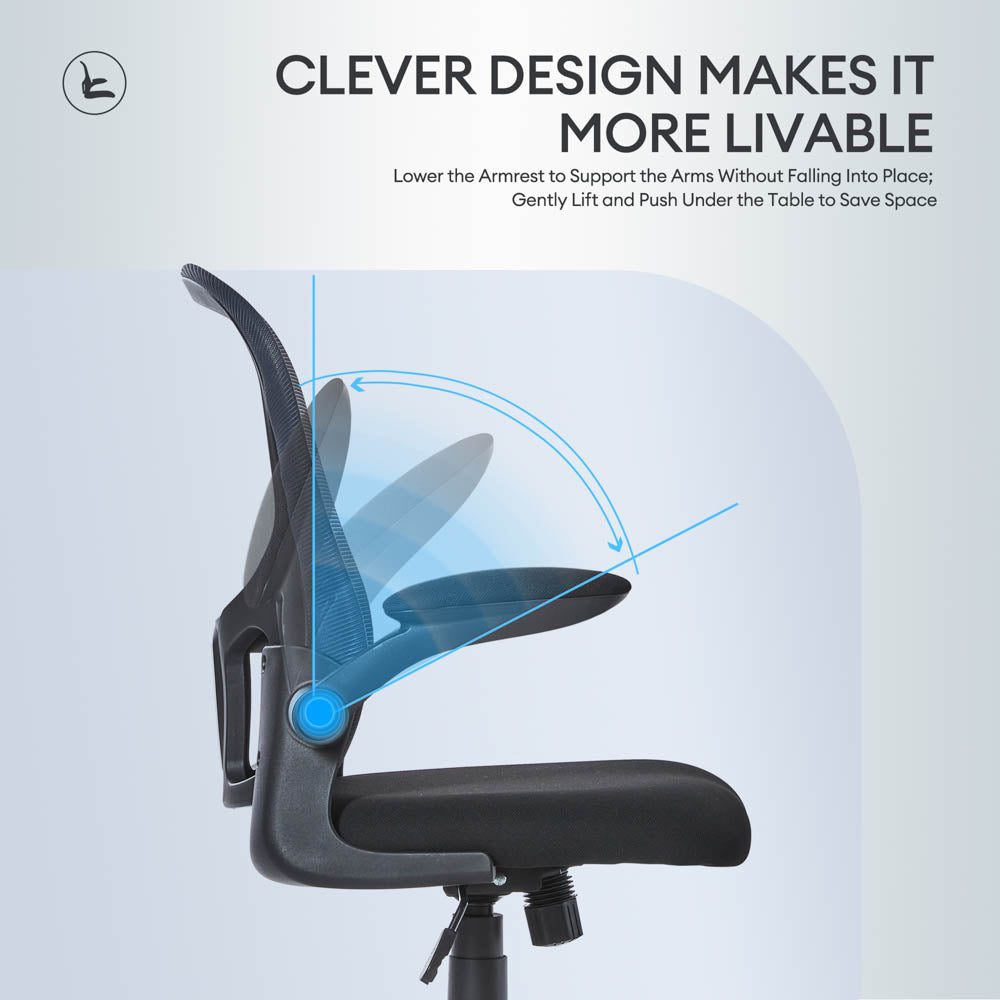 Ovios Ergonomic Adjustable Mesh Office Chair, Lumbar Support, 4 Colors