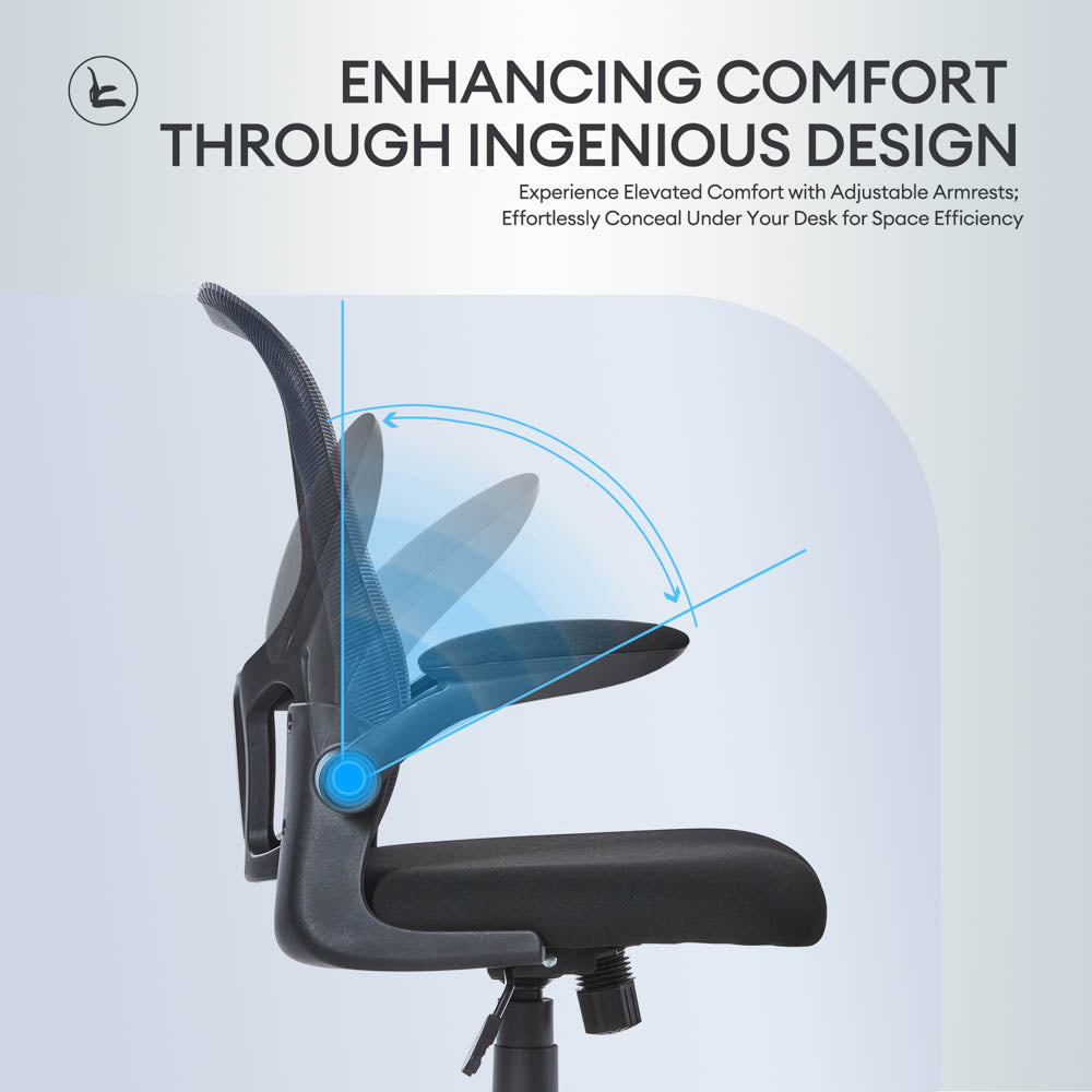 Ovios Ergonomic Adjustable Mesh Office Chair, Lumbar Support, 4 Colors