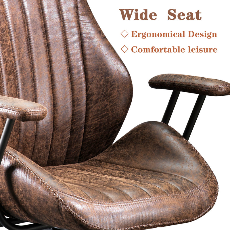 Ovios Office Chair Ergonomic High Back Suede Fabric for Executive or H