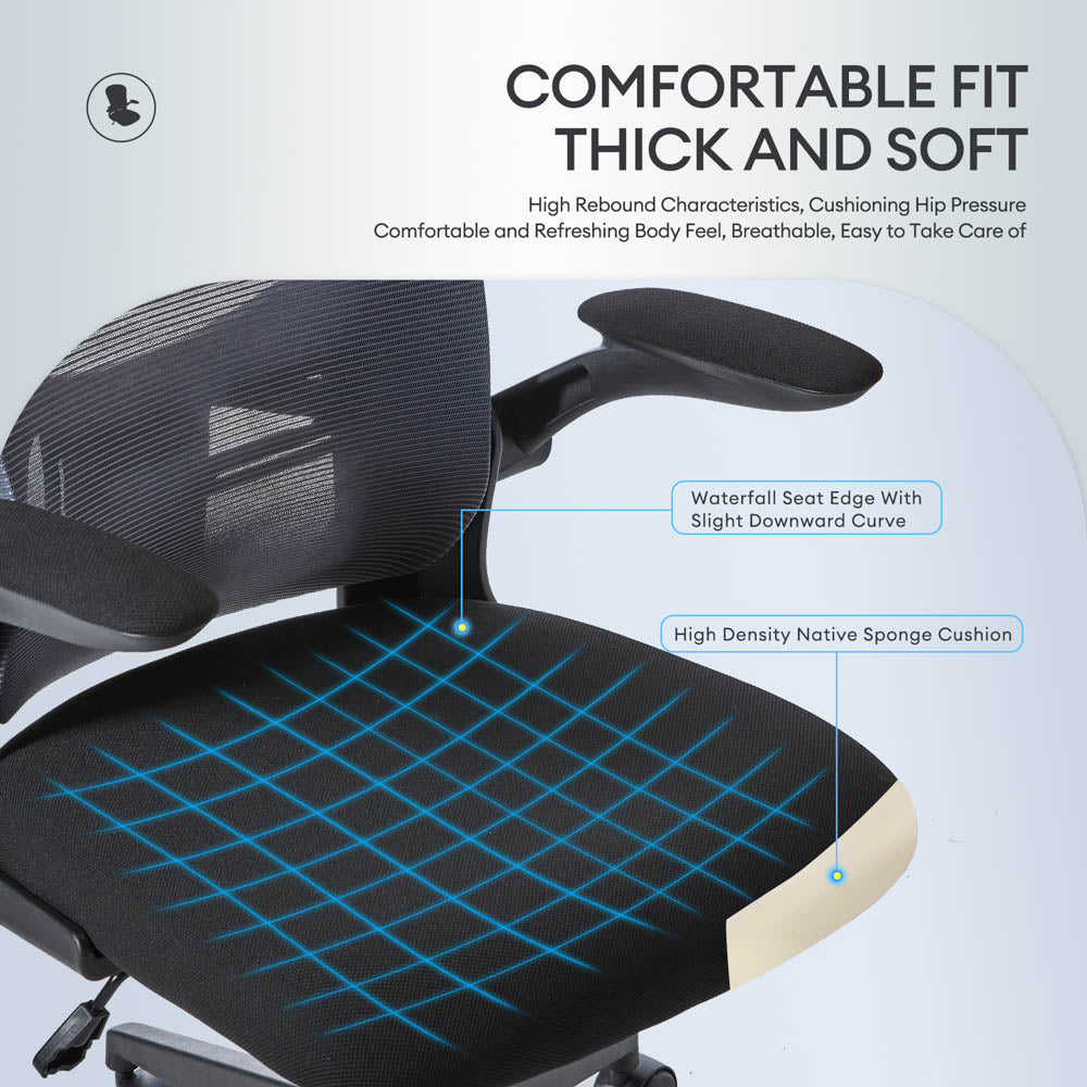 Ovios Ergonomic Adjustable Mesh Office Chair, Lumbar Support, 4 Colors