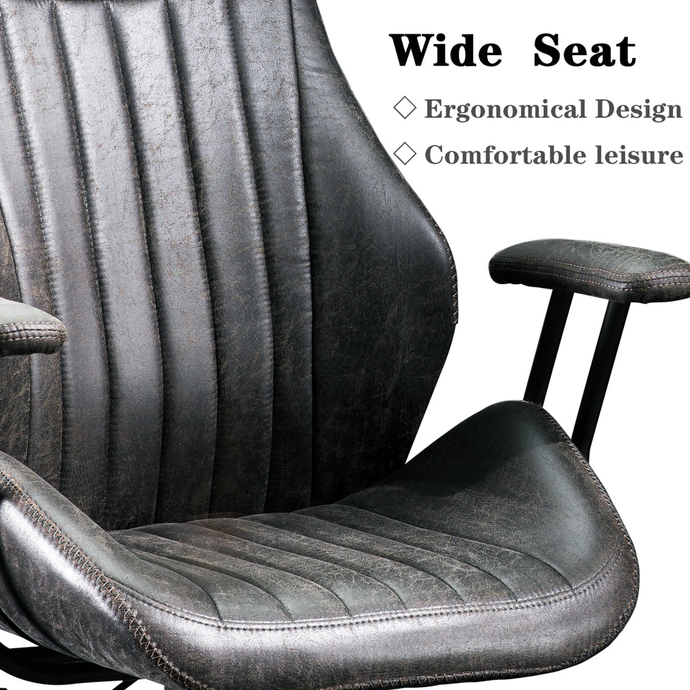 Ovios Office Chair Ergonomic High Back Suede Fabric for Executive or Home Office