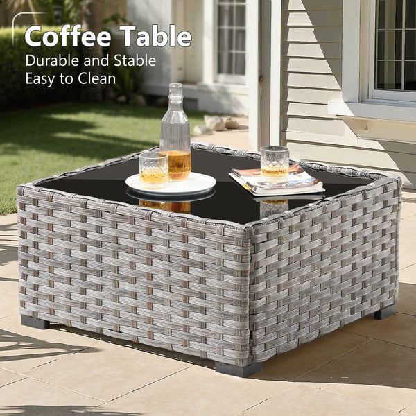 Modern Wicker Coffee Table