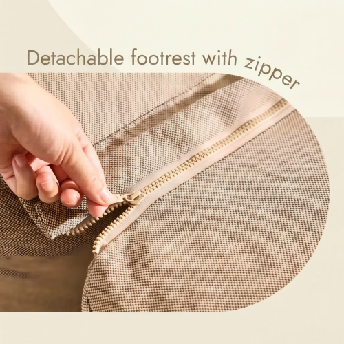 Detachable Footrest With Zipper