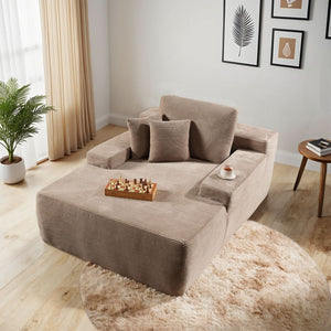 OVIOS 67''x48'' Chaise Lounge Chair Indoor, Oversized Upholstered Sofa Bed