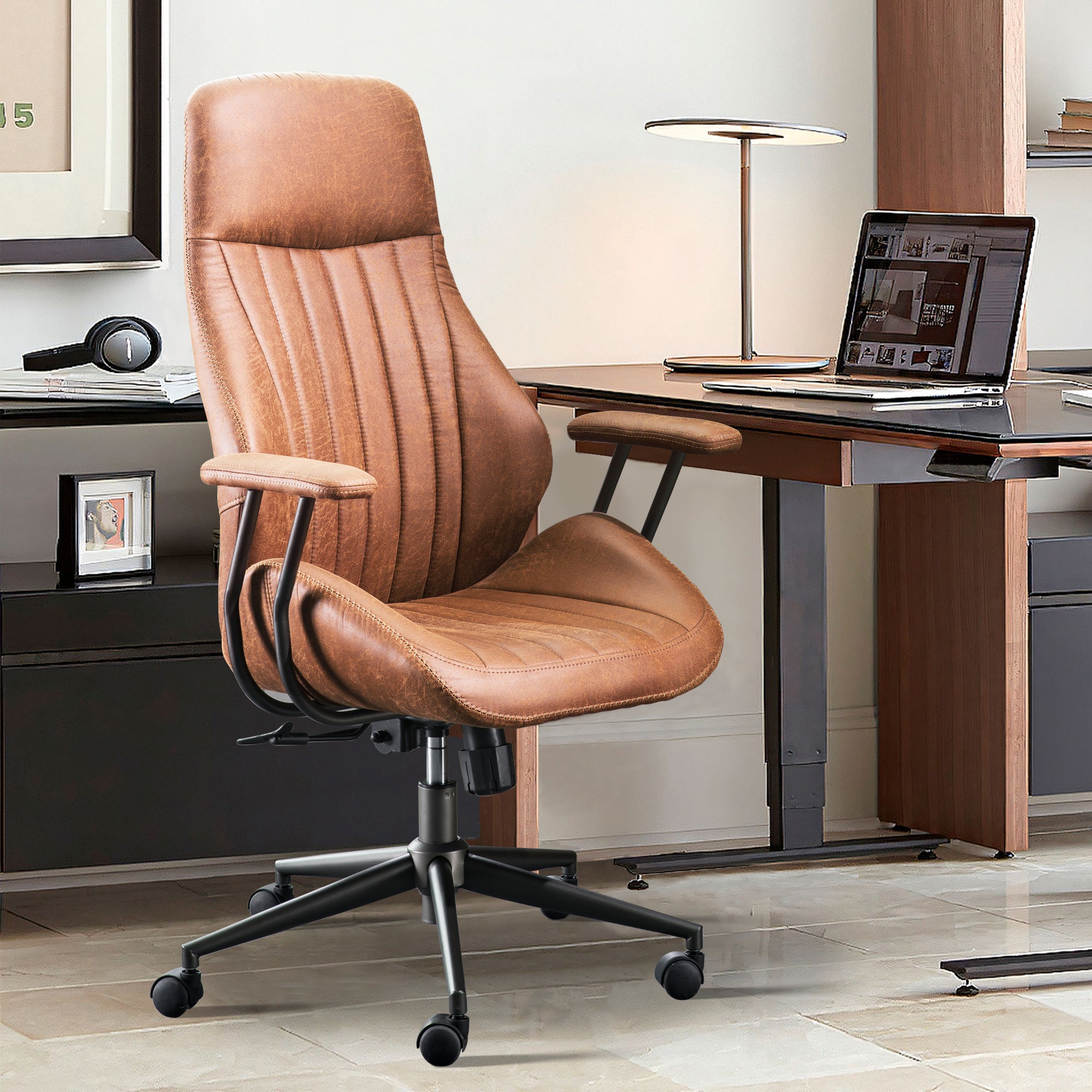 Furniture Ergonomic Desk Solutions Swivel Stool For Desk 2-in-1