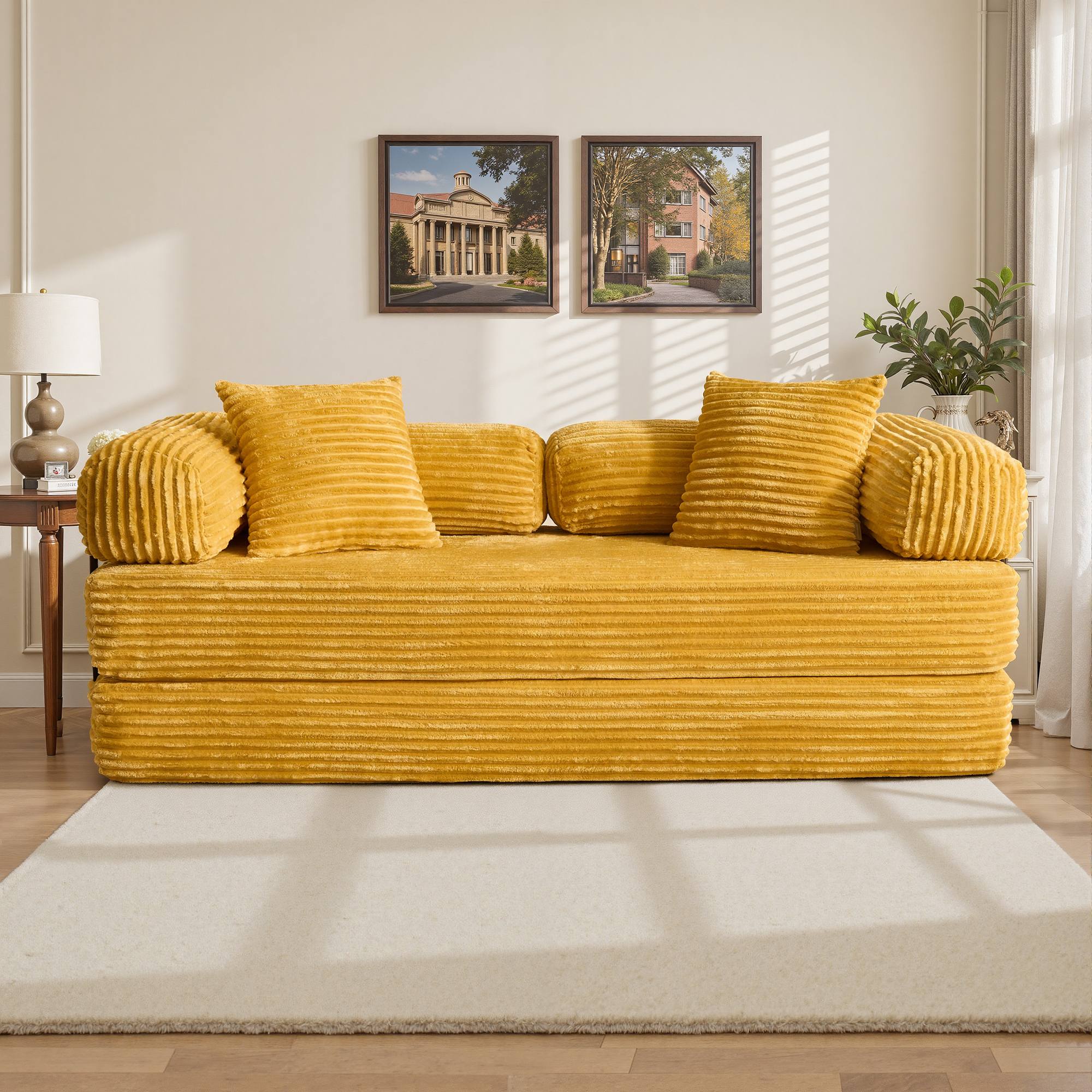 Ovios 80" Convertible Modular Sofa Bed