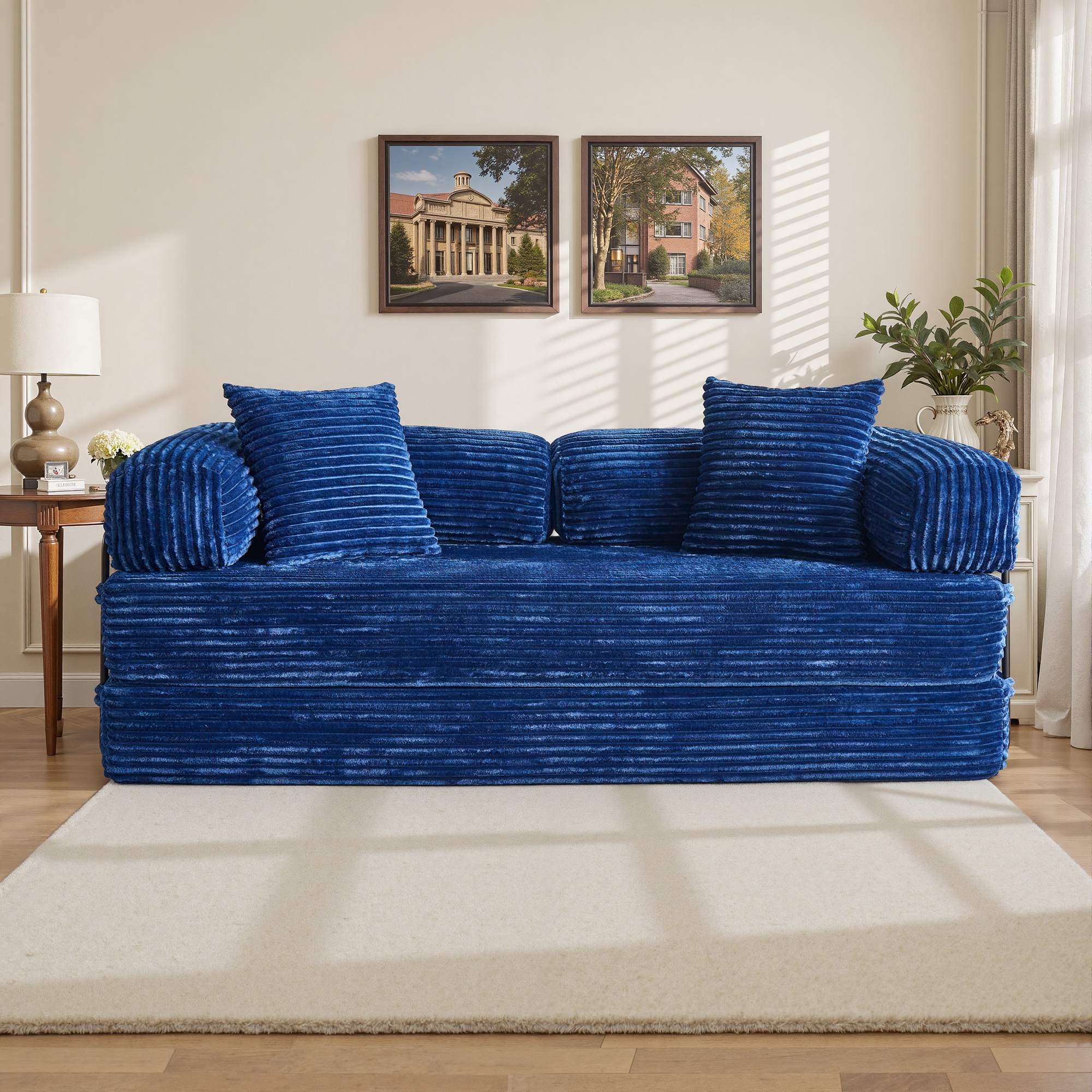 Ovios 80" Convertible Modular Sofa Bed