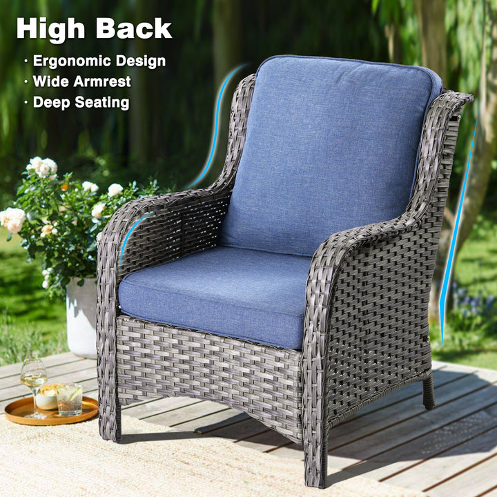 #Color_Grey Wicker Denim Blue Cushion|#Finish_Light Grey Wicker A