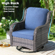#Color_Grey Wicker Denim Blue Cushion|#Finish_Light Grey Wicker A