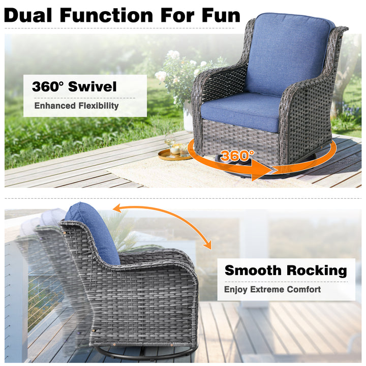 #Color_Grey Wicker Denim Blue Cushion|#Finish_Light Grey Wicker A